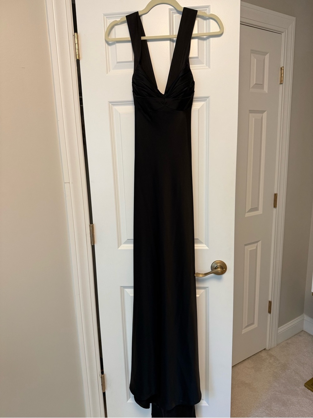 Calvin Klein Black Sleeveless V-Neck Maxi Dress